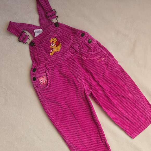 VTG 3t Pooh Corduroy Bibs - Picture 2 of 12